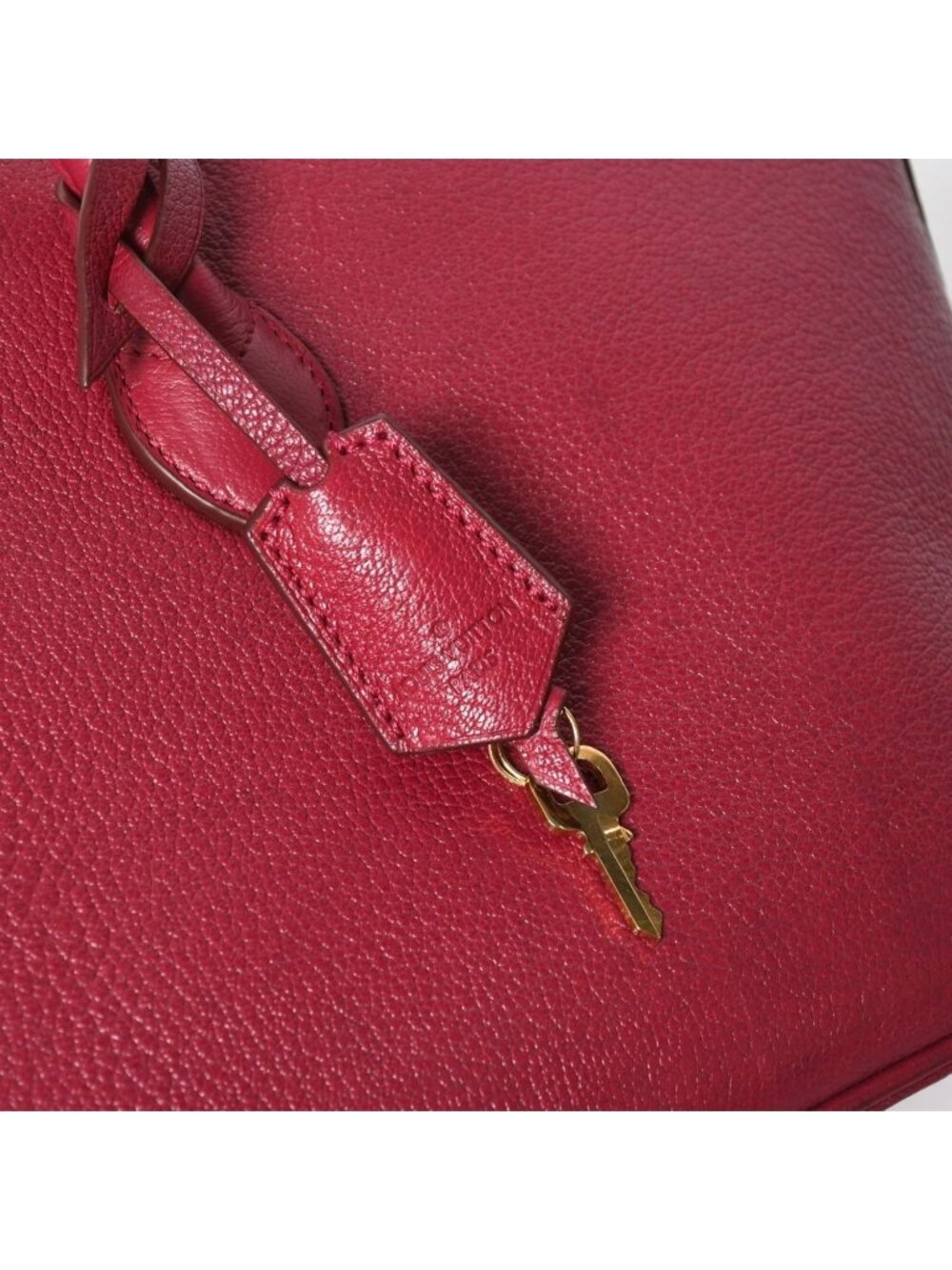 Louis Vuitton Automatic Marble Handbag Gray Leather Raspberry - Picture 14 of 16